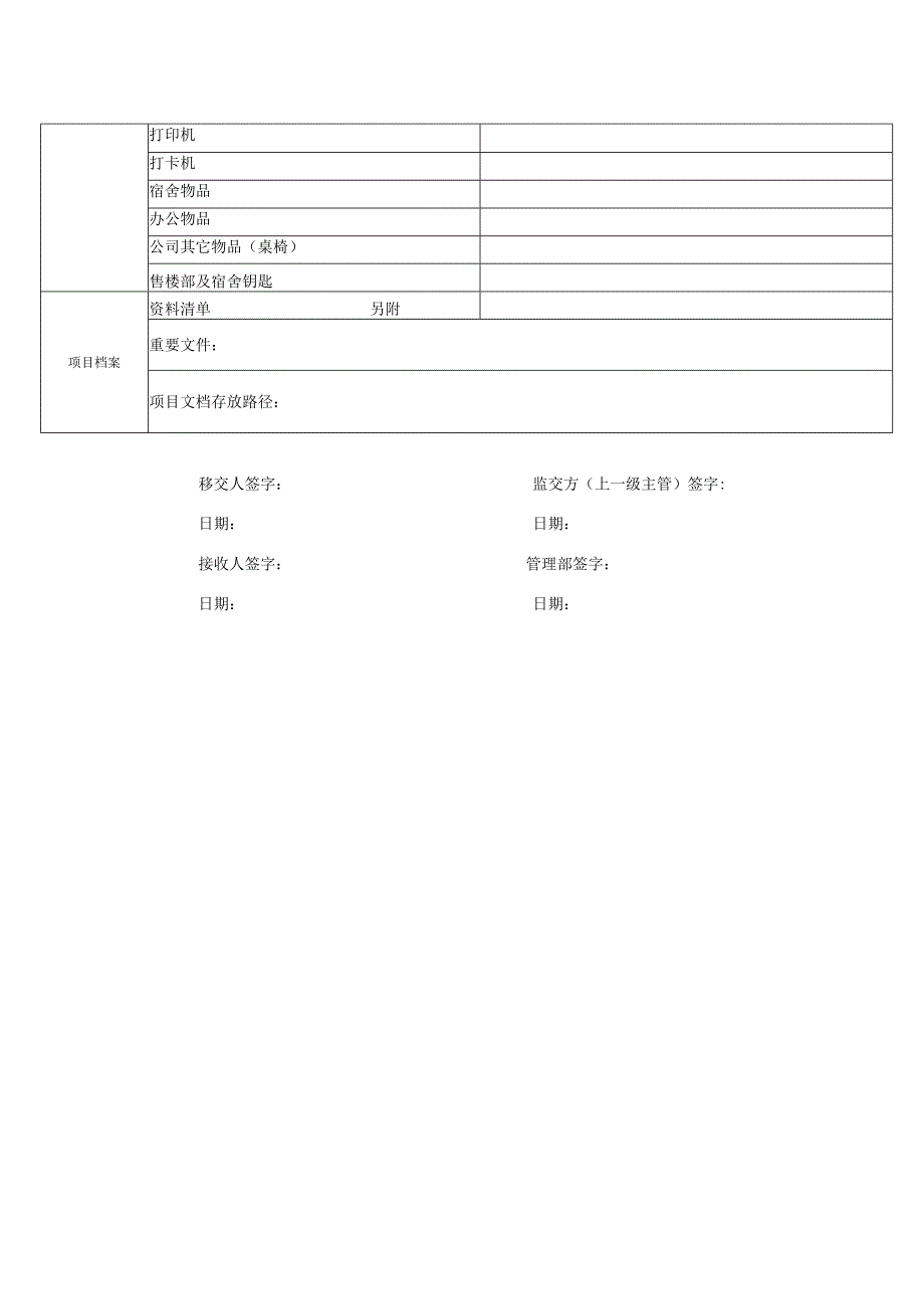 项目经理工作交接单.docx_第2页