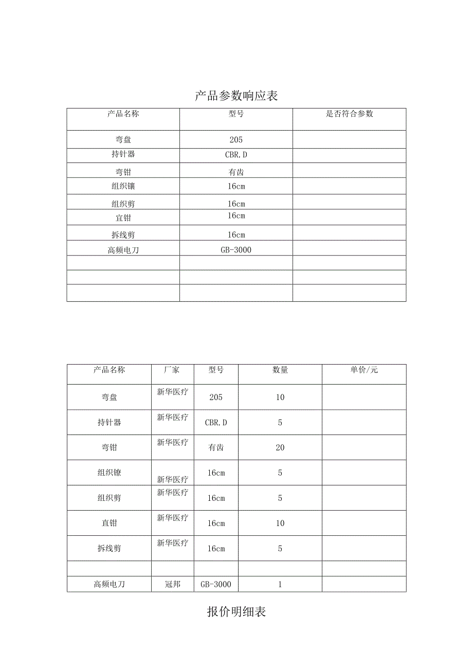 产品参数响应表.docx_第1页