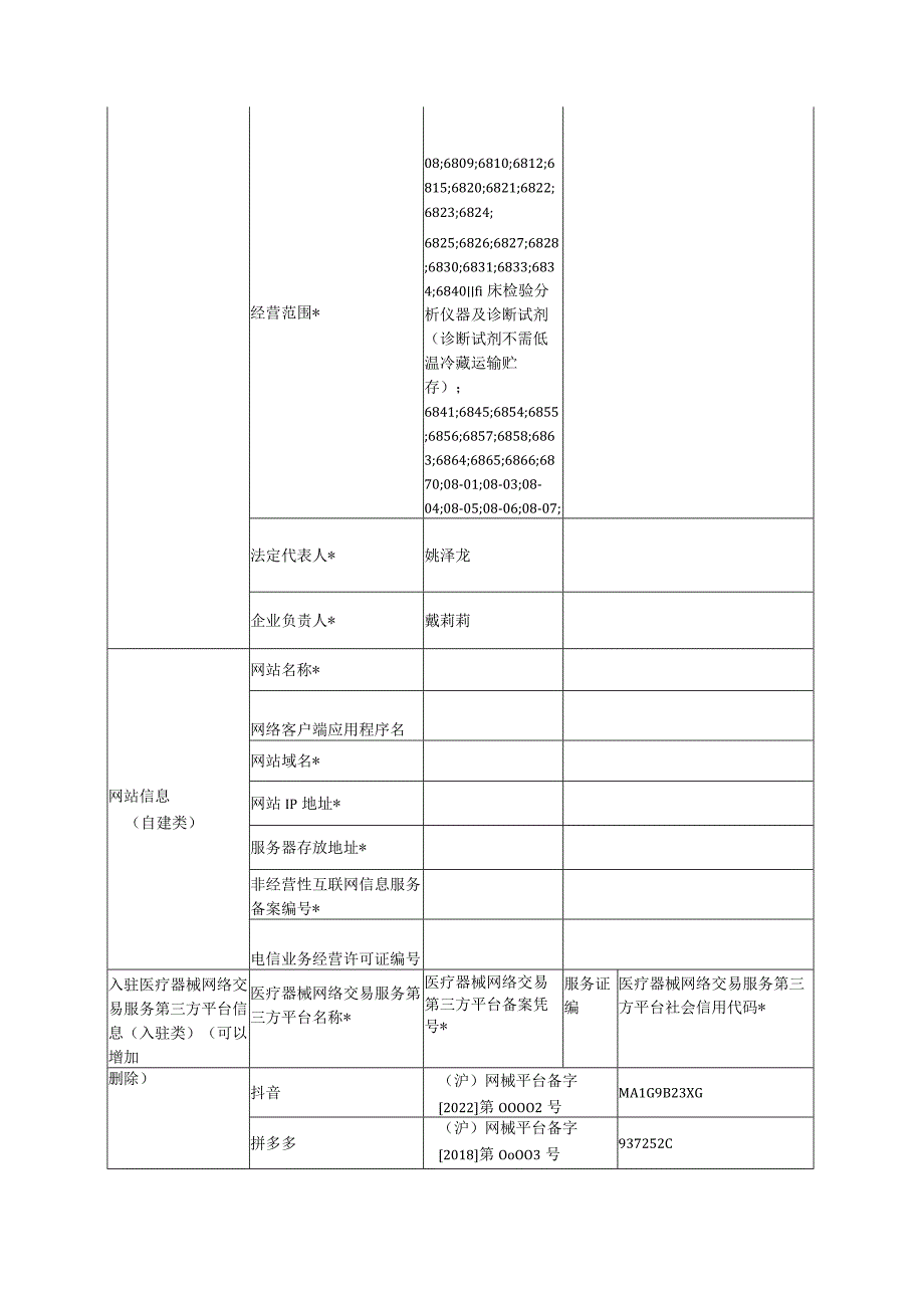 医疗器械网络销售信息表.docx_第2页