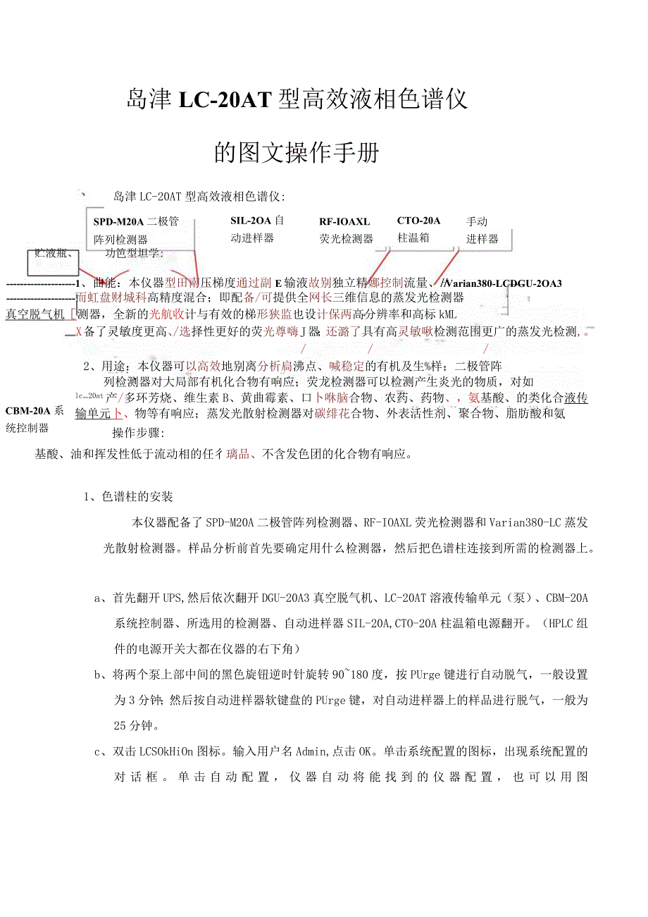 岛津LC-20AT型高效液相色谱仪的图文操作手册.docx_第1页