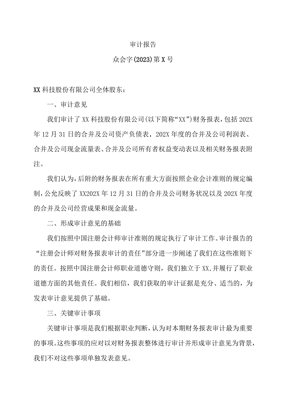 XX科技股份有限公司202X年度财务报表及审计报告.docx_第3页