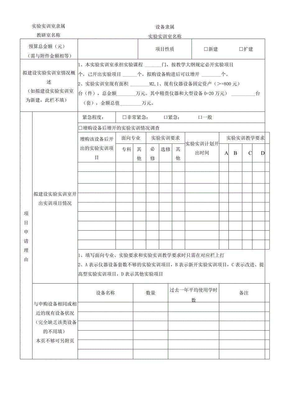 江门职业技术学院20年度实验实训室建设立项申报表.docx_第2页