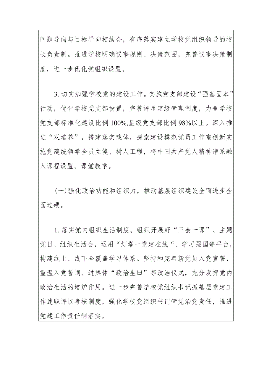 2024年中小学校党支部党建工作计划（最新版）.docx_第3页