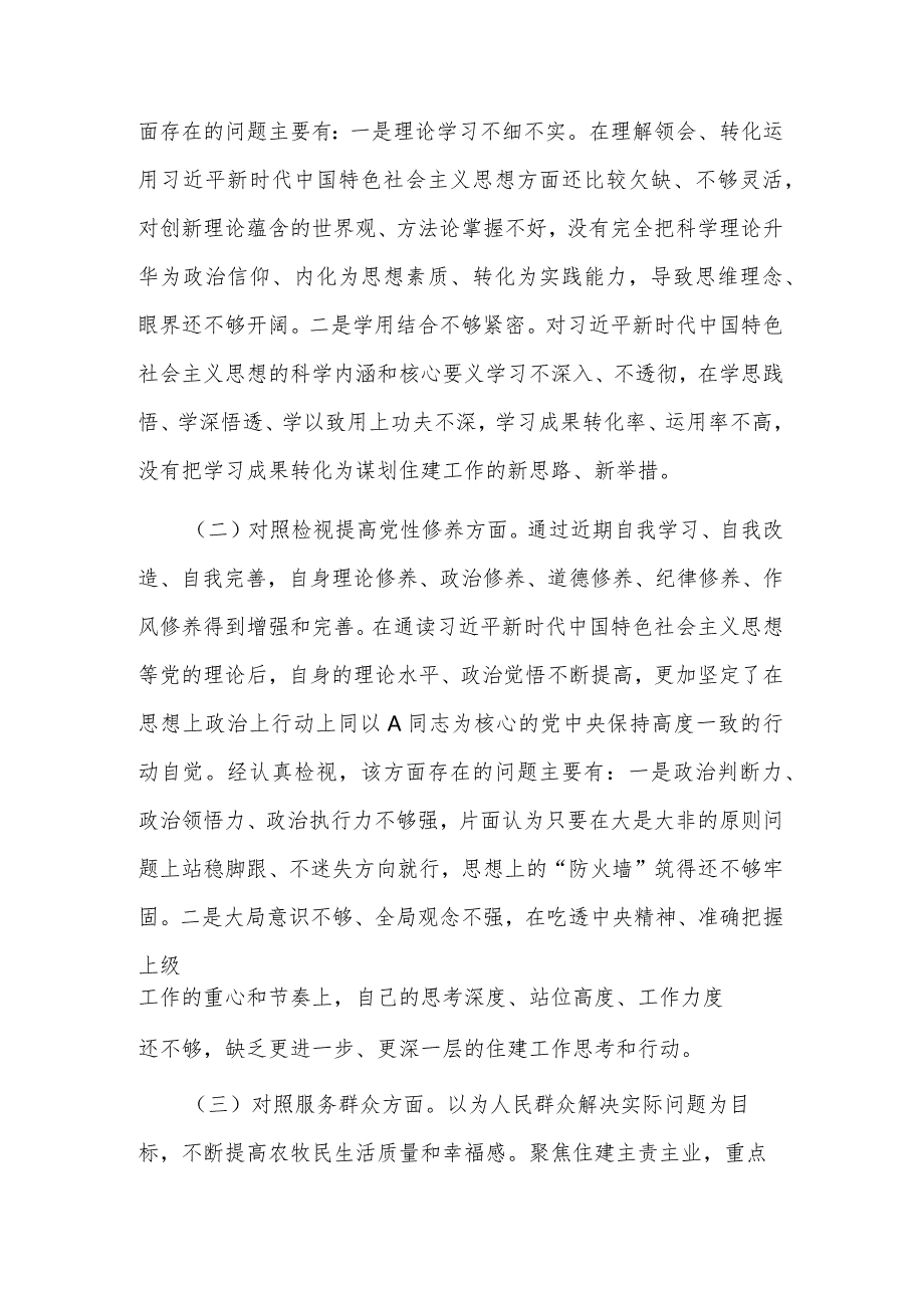 2024年度支部主题教育新组织生活会个人对照检查发言集合篇范文.docx_第2页