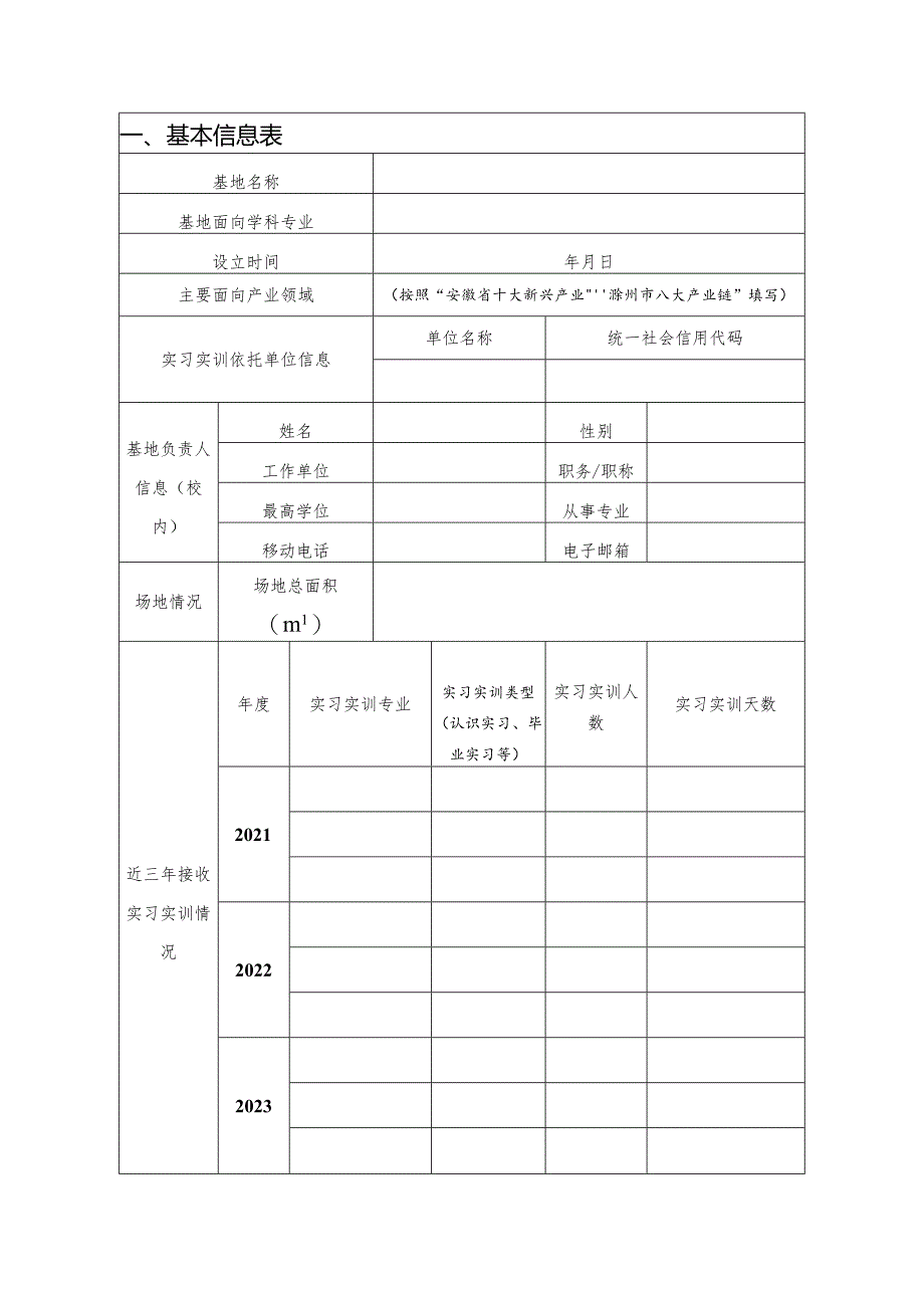 滁州学院校级示范实习实训基地申报书.docx_第3页