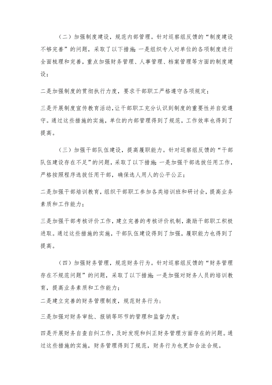 2024巡察整改工作主要负责人组织落实情况报告.docx_第2页