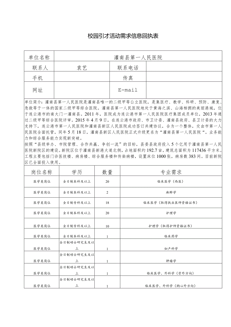 校园引才活动需求信息回执表.docx_第1页