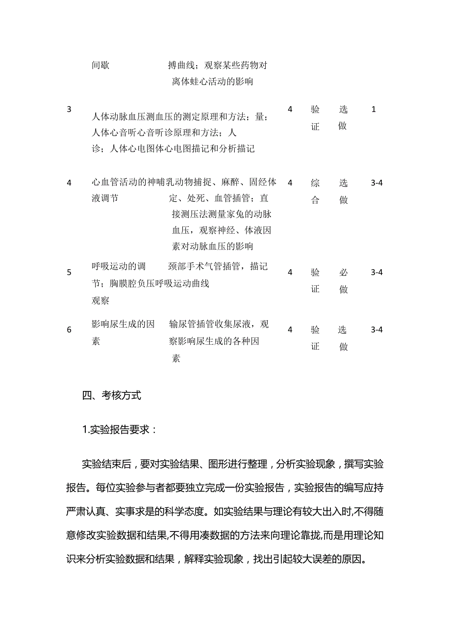 《生理学B》实验教学大纲全套.docx_第3页