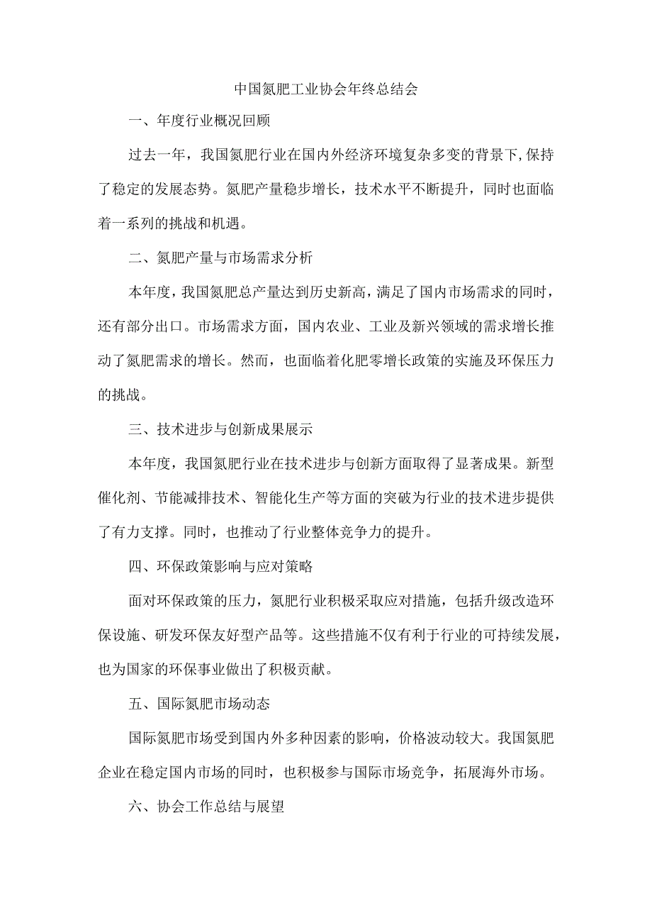 中国氮肥工业协会年终总结会.docx_第1页