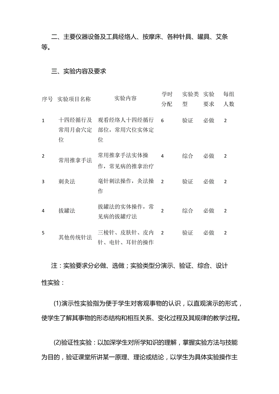 《中医护理学》实训教学大纲全套.docx_第2页