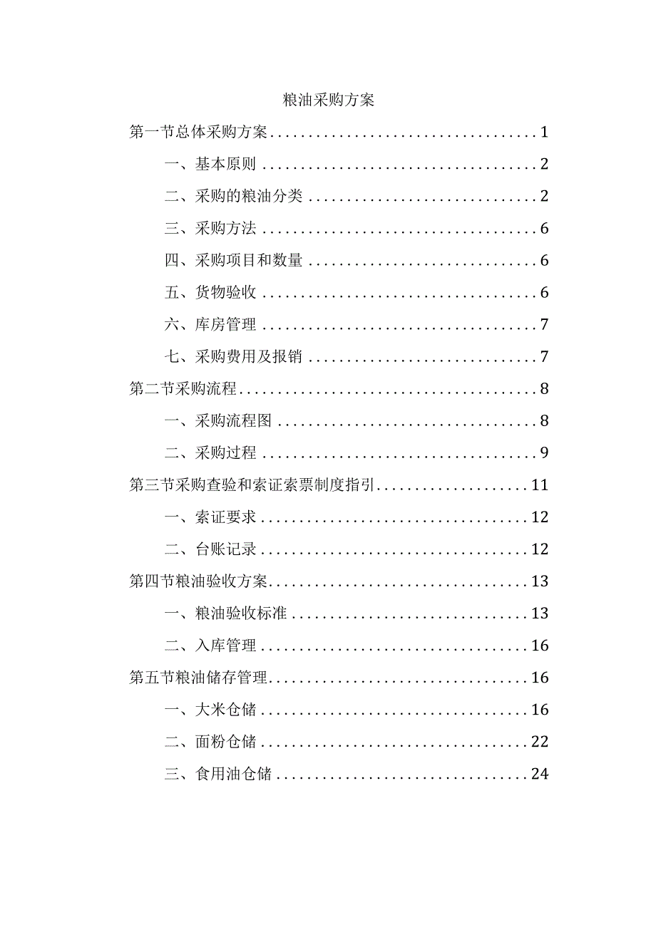 粮油采购方案.docx_第1页