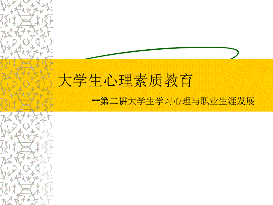 大学生心理与职业生涯发展培训指导学习心理和职业规划.ppt_第1页