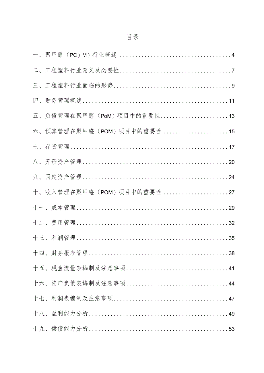 聚甲醛（POM）项目财务管理方案.docx_第3页