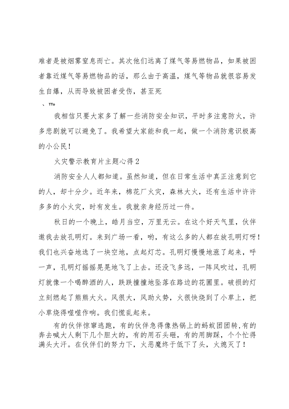 火灾警示教育片主题心得2023(三篇).docx_第2页