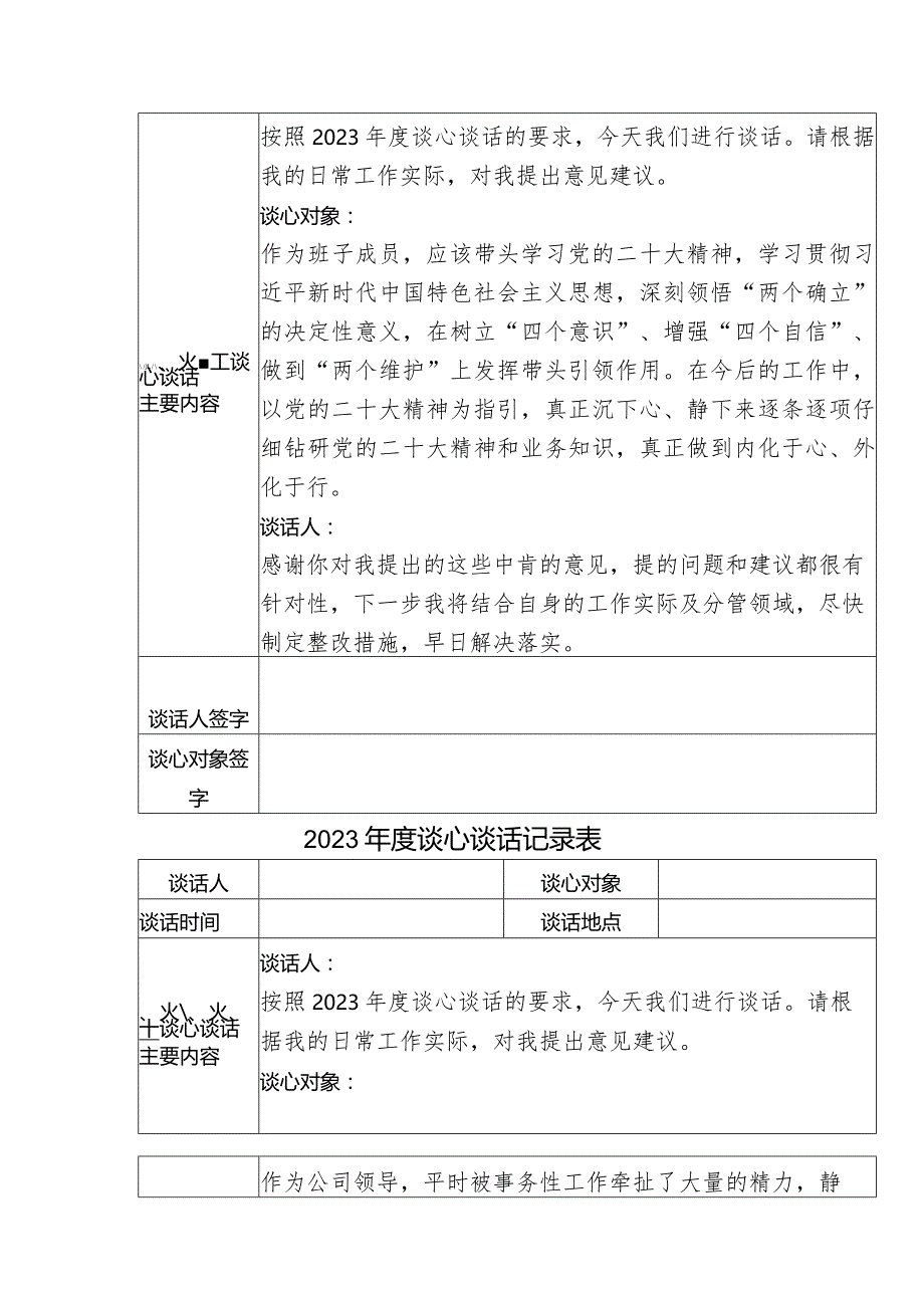 国企2023年谈心谈话记录表12篇.docx_第2页