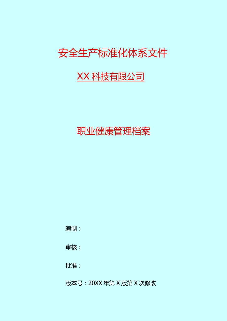 安全生产标准化体系文件.docx_第1页