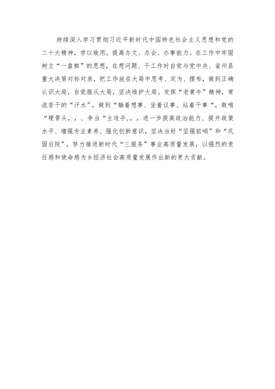 乡党政办公室在主题教育和党的二十大精神专题培训班上的心得体会.docx_第3页