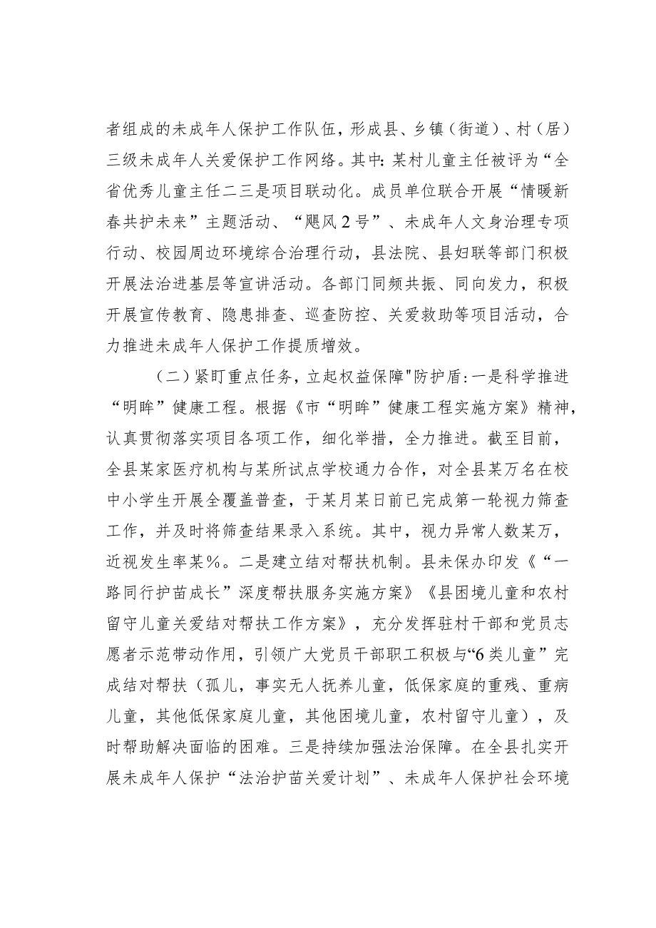 某某县2023年未成年人保护工作总结.docx_第2页