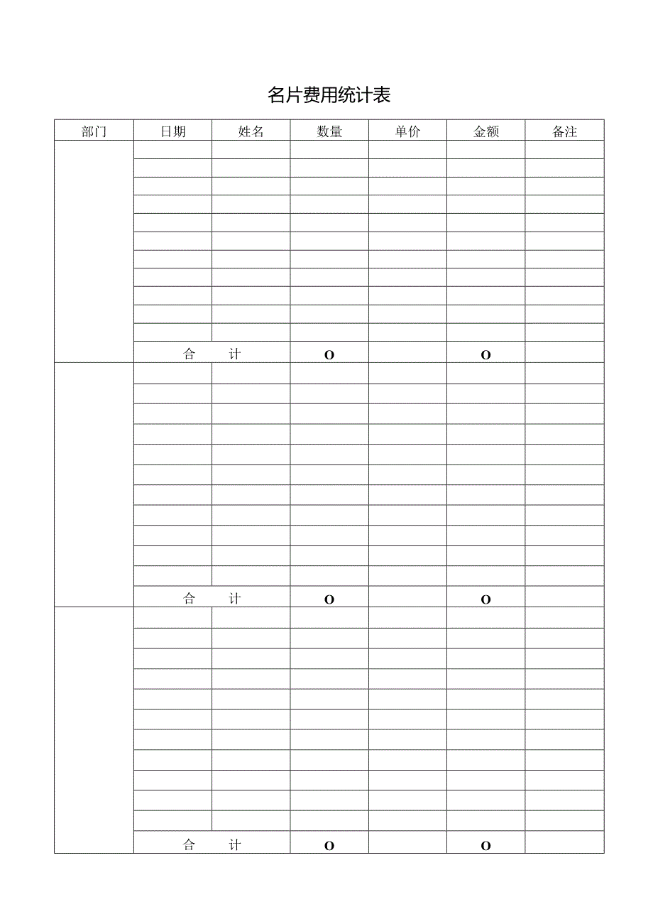 名片费用统计表.docx_第1页