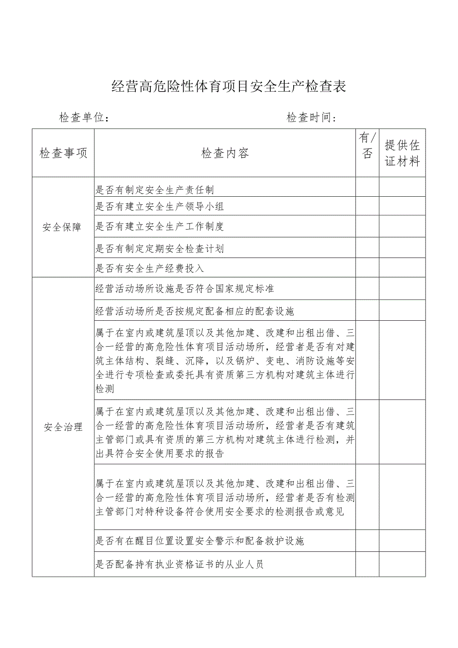 高危险性体育项目经营活动场所安全生产检查表.docx_第3页