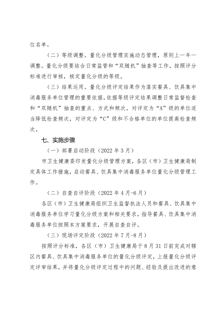 青岛市餐具、饮具集中消毒服务单位量化分级管理方案.docx_第3页