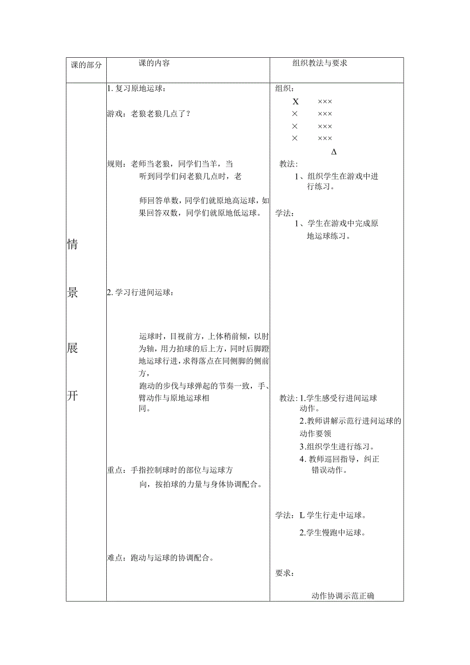 人教四年级体育与健康全一册《篮球行进间运球》教案设计.docx_第2页