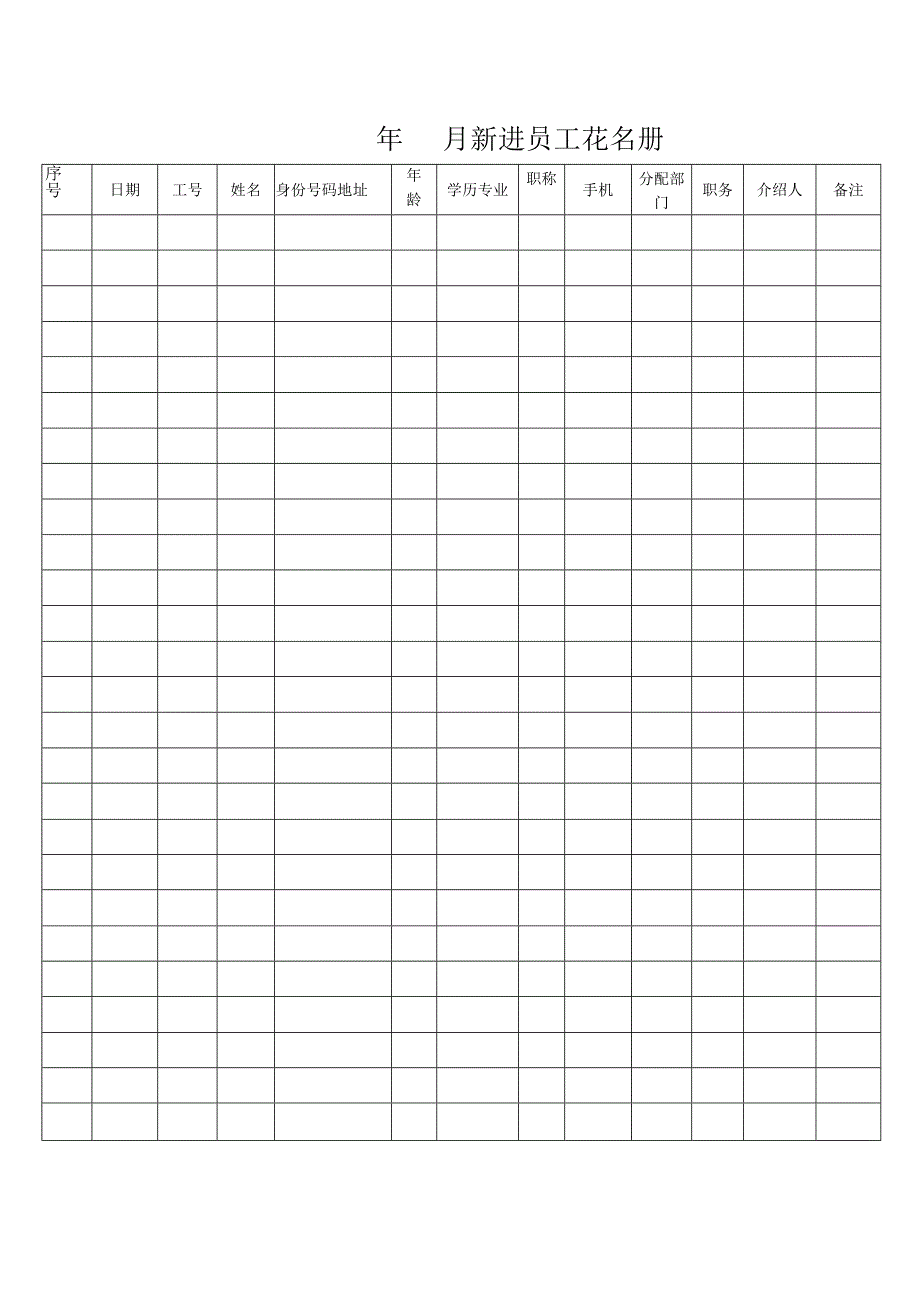 新进员工花名册.docx_第1页