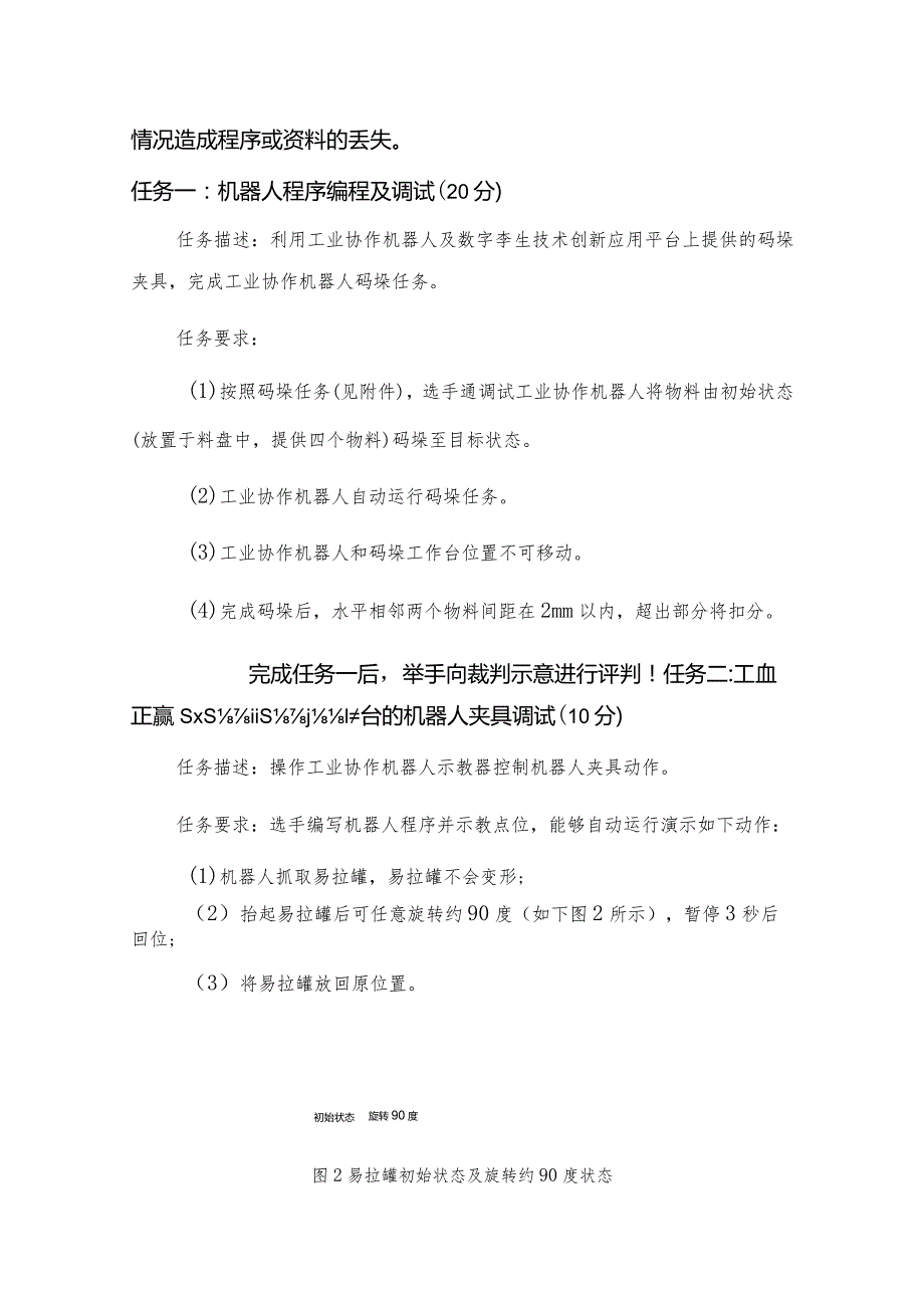 赛项1-工业协作机器人及数字孪生技术创新应用赛项任务书与评分细则.docx_第2页