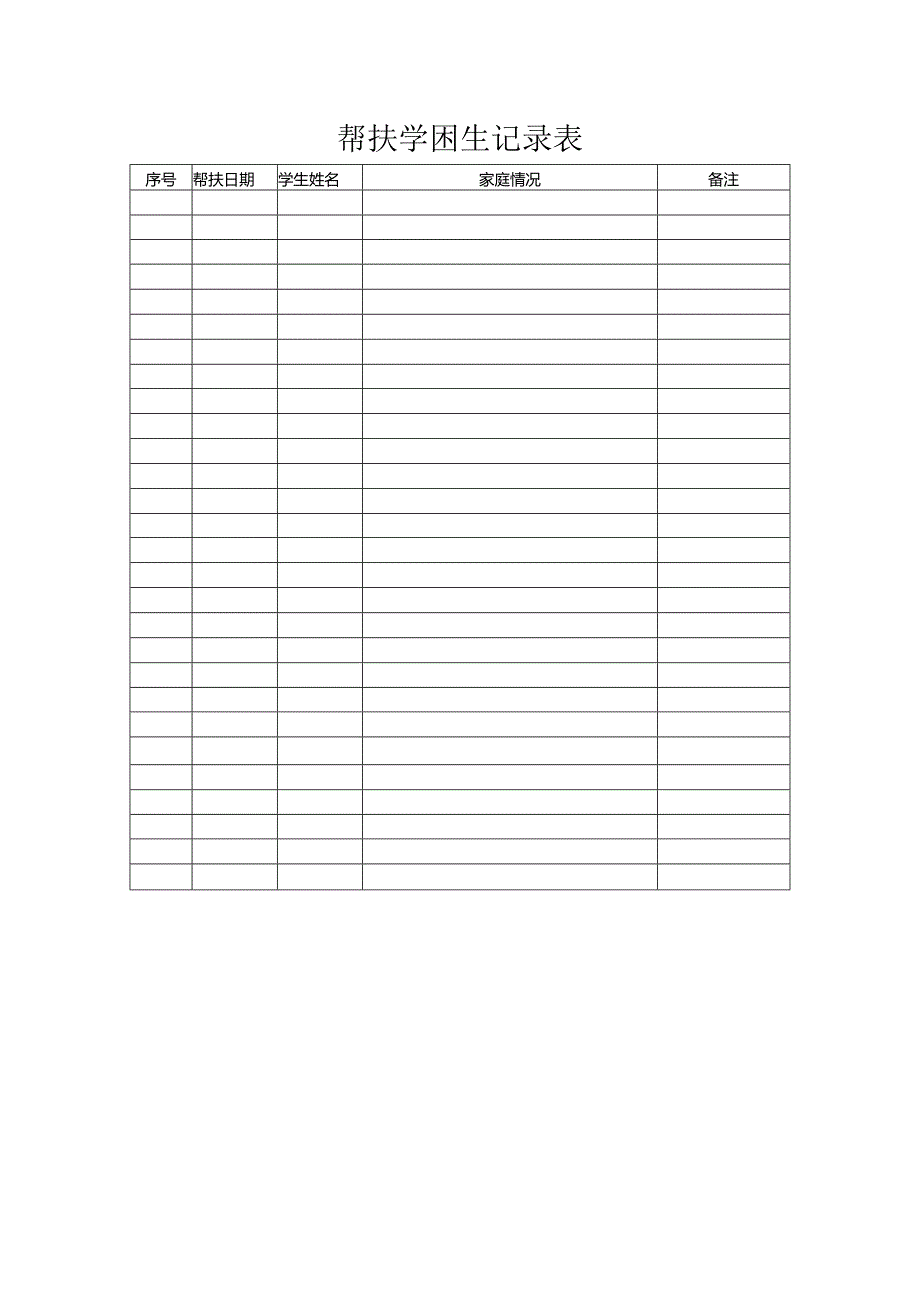 帮扶学困生记录表.docx_第1页