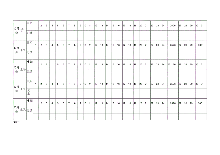 洗刷间餐具消毒记录表.docx_第2页