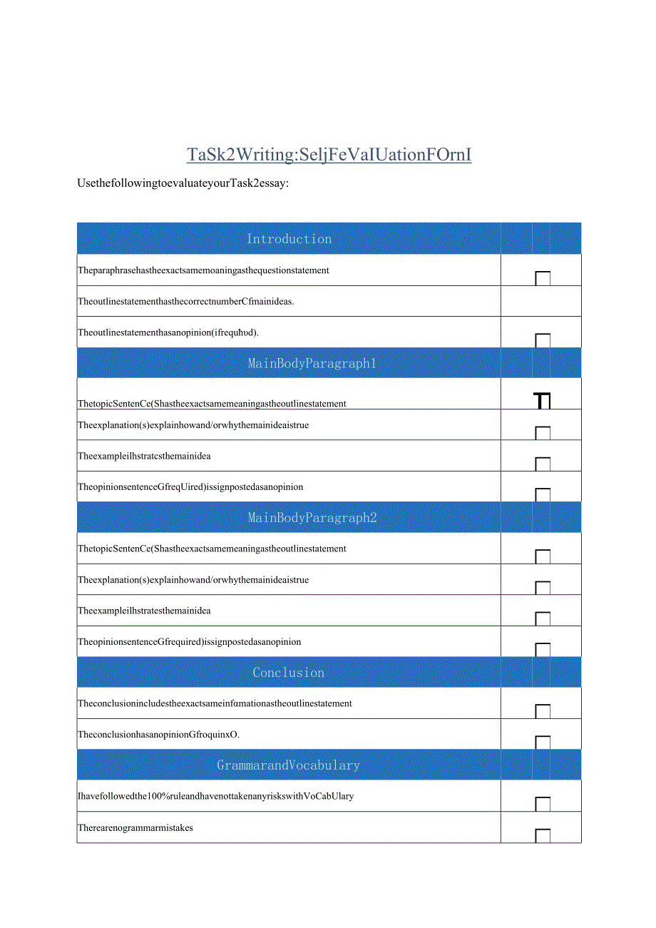 2024剑桥雅思讲义Writing_Self-Evaluation_Form.docx_第3页