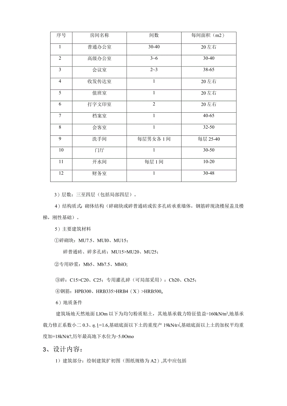 砌体结构课程设计计算书--多层办公楼（单体工程）.docx_第2页