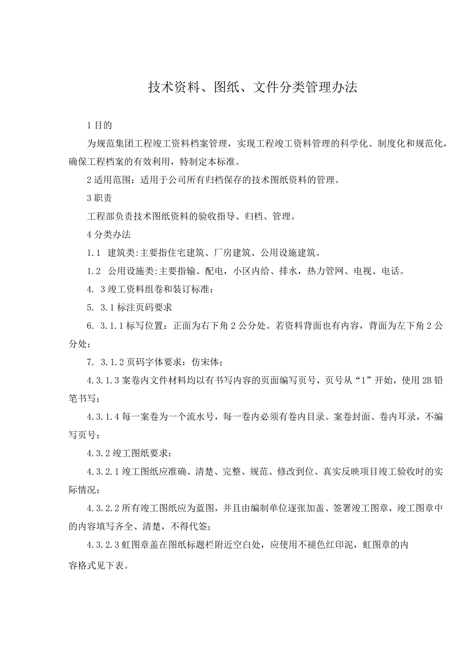 技术资料、图纸、文件分类管理办法.docx_第1页