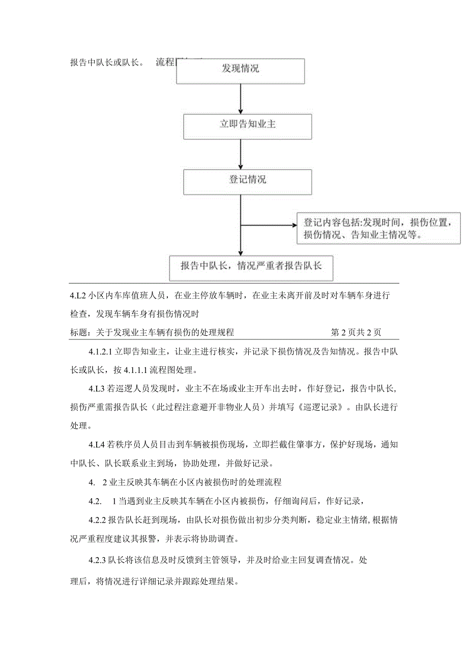 关于发现业主车辆有损伤的处理规程.docx_第2页