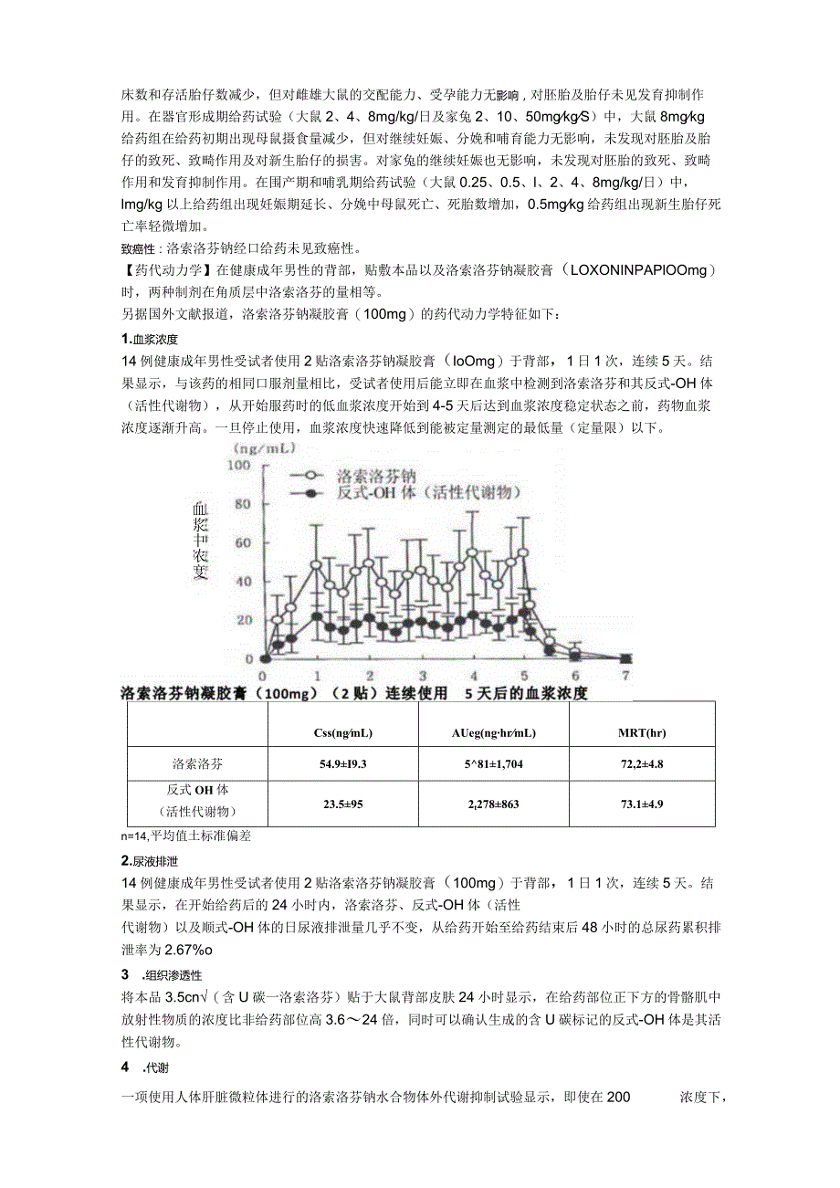 洛索洛芬钠贴剂（乐松）中文说明书.docx_第3页