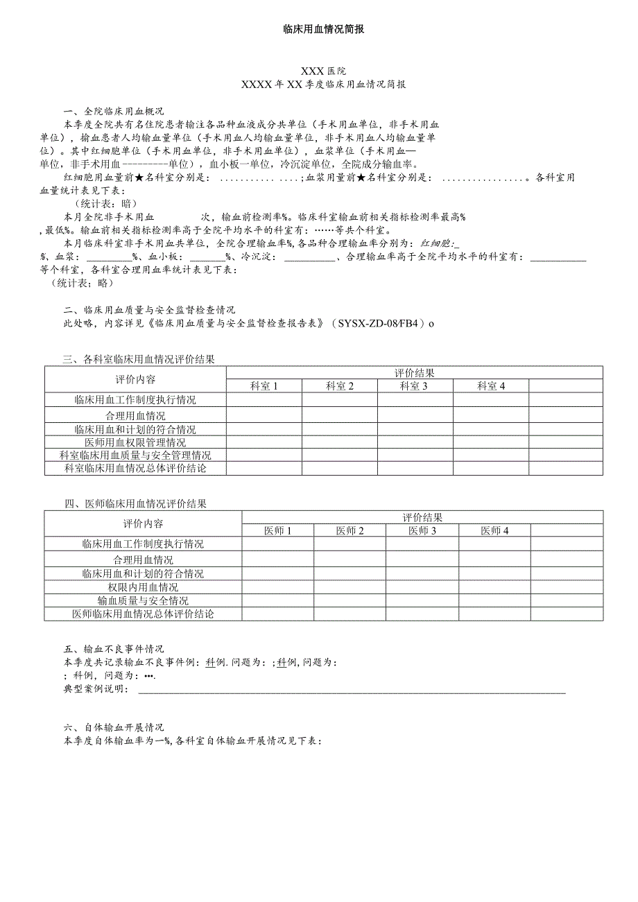 临床用血情况简报.docx_第1页