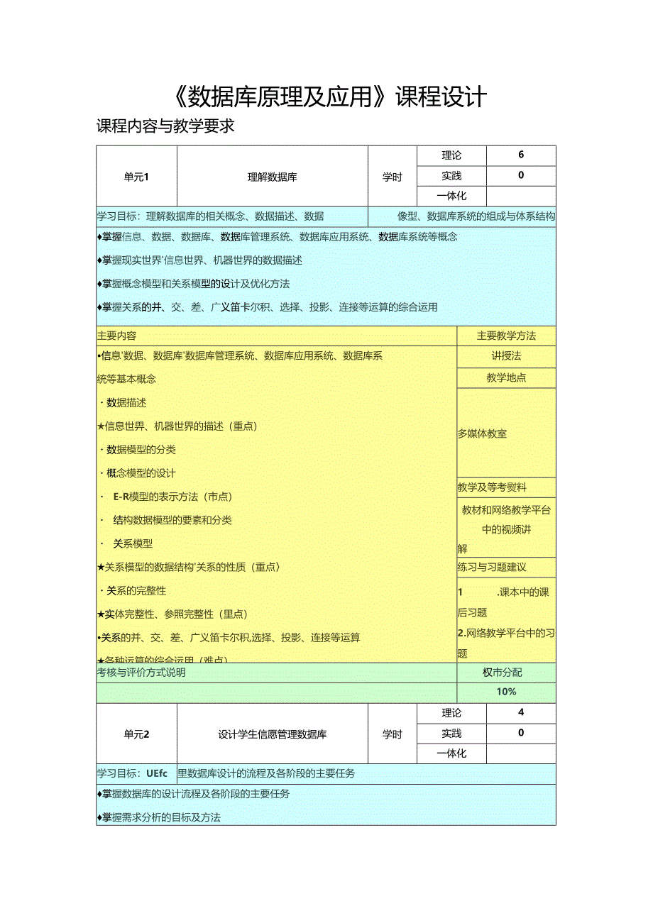 MySQL数据库原理及应用（微课版）（第3版）-课程设计 单元1--8 理解数据库---数据库的安全管理.docx_第1页