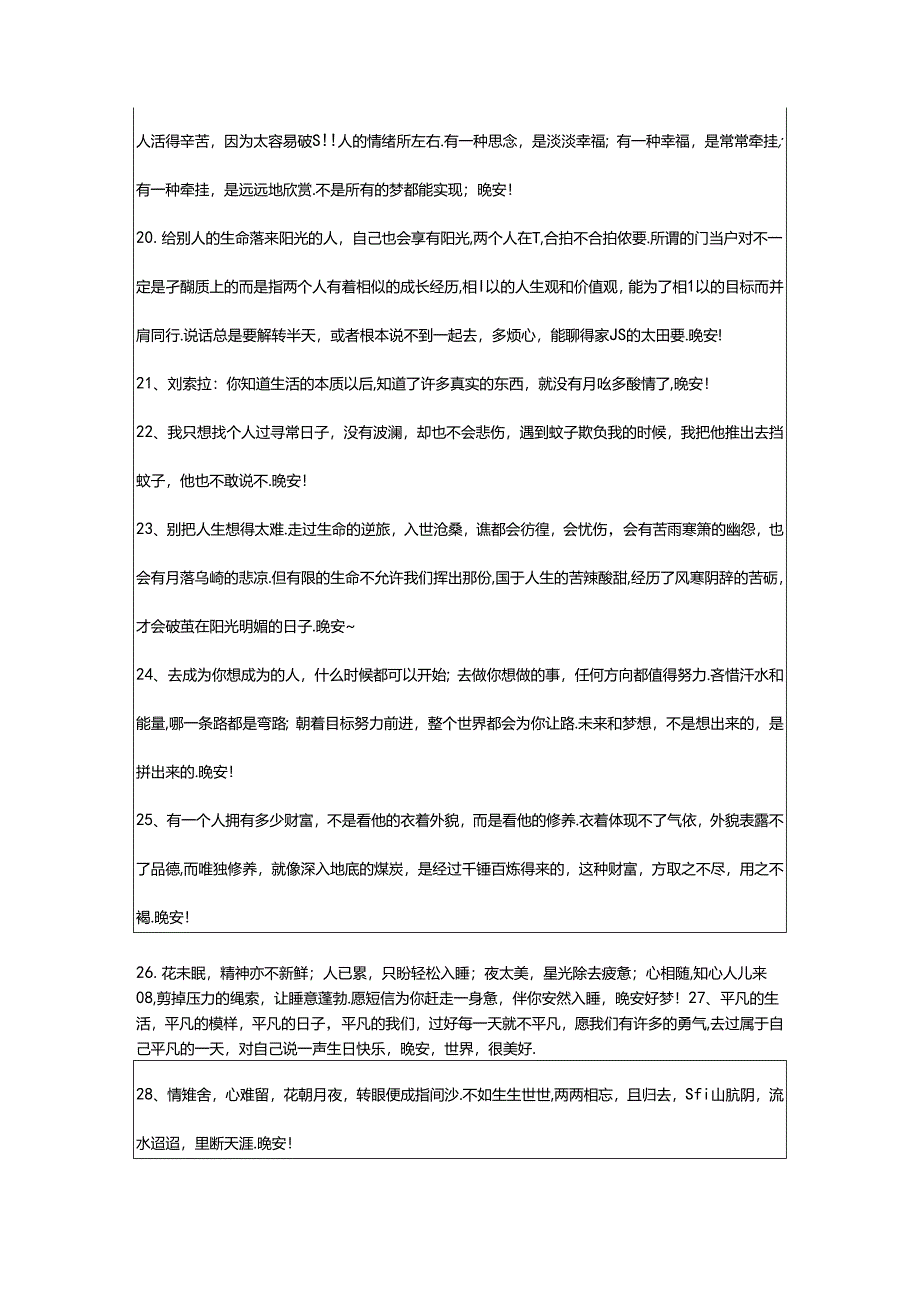 2024年精选优美的晚安朋友圈问候语摘录69条.docx_第3页