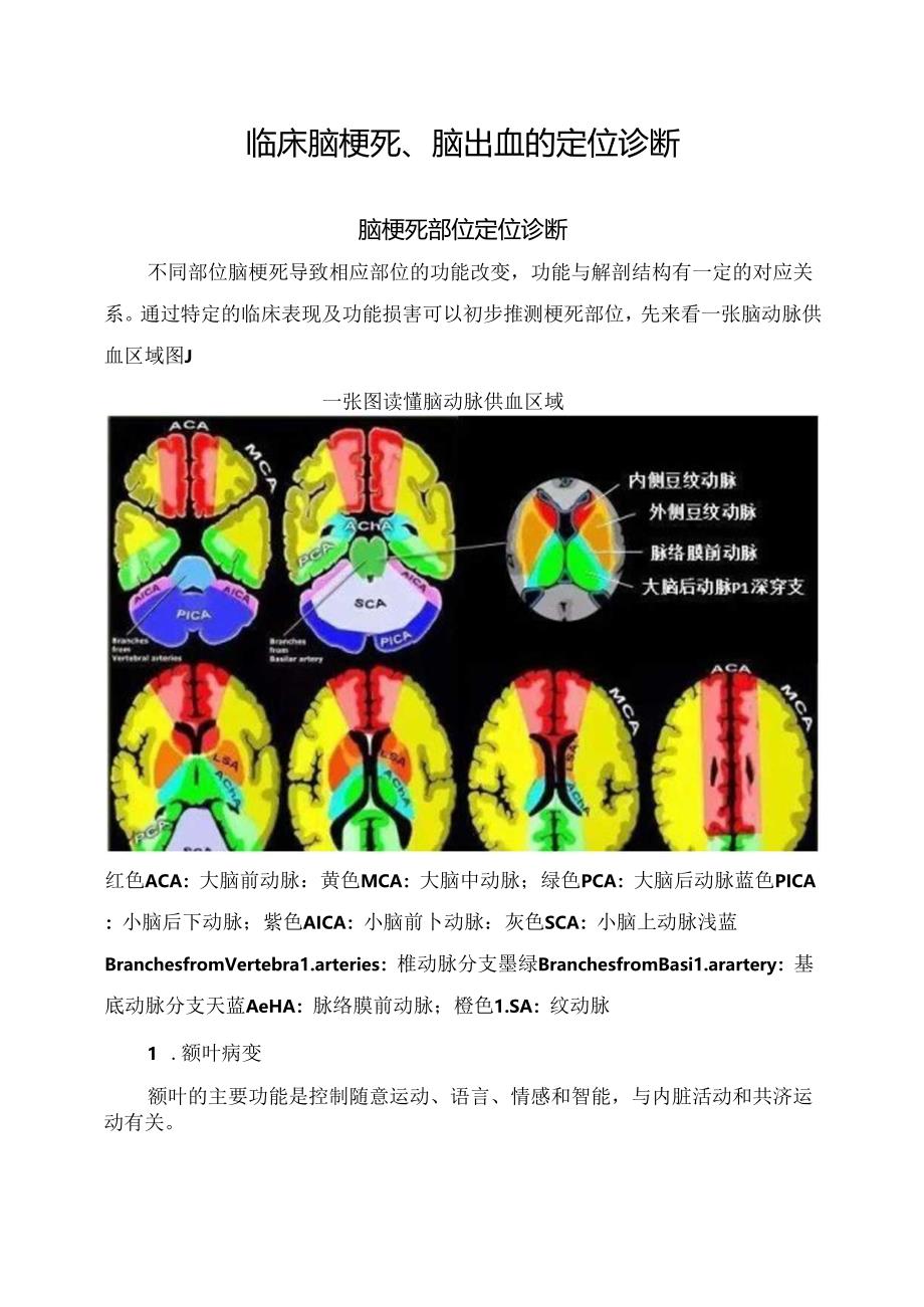 临床脑梗死、脑出血定位诊断.docx_第1页