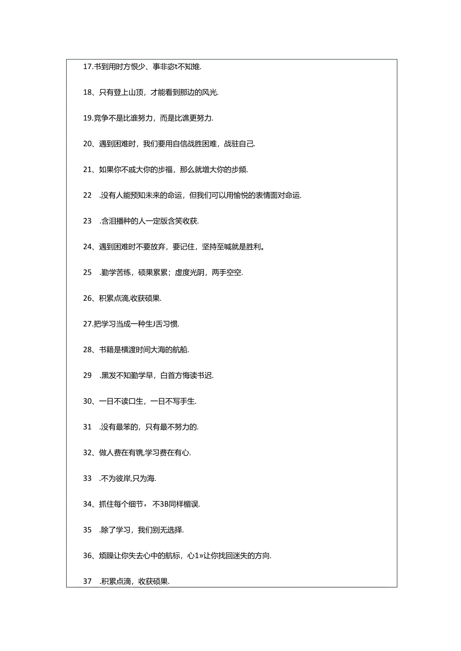 2024年中学生学习励志格言（精选290句）.docx_第2页