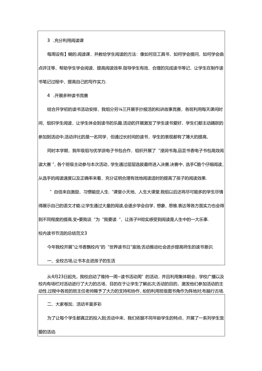 2024年校园读书节活动总结范文.docx_第3页