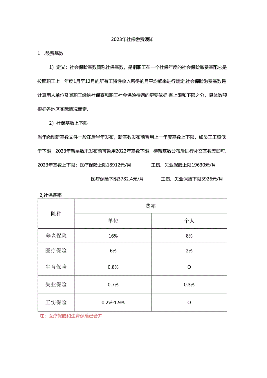 2023社保缴费须知.docx_第1页