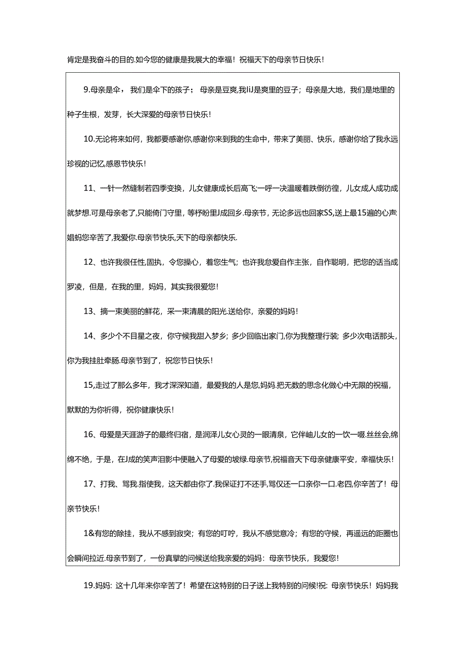 2024年简短母亲节贺卡祝福语（精选0句）.docx_第2页