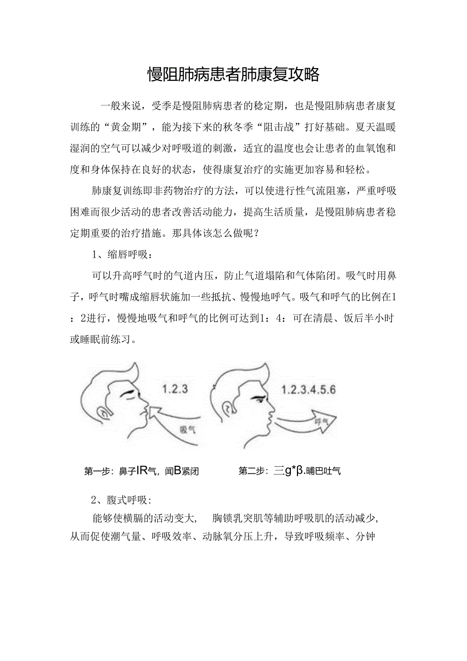 临床慢阻肺病患者肺康复攻略.docx_第1页