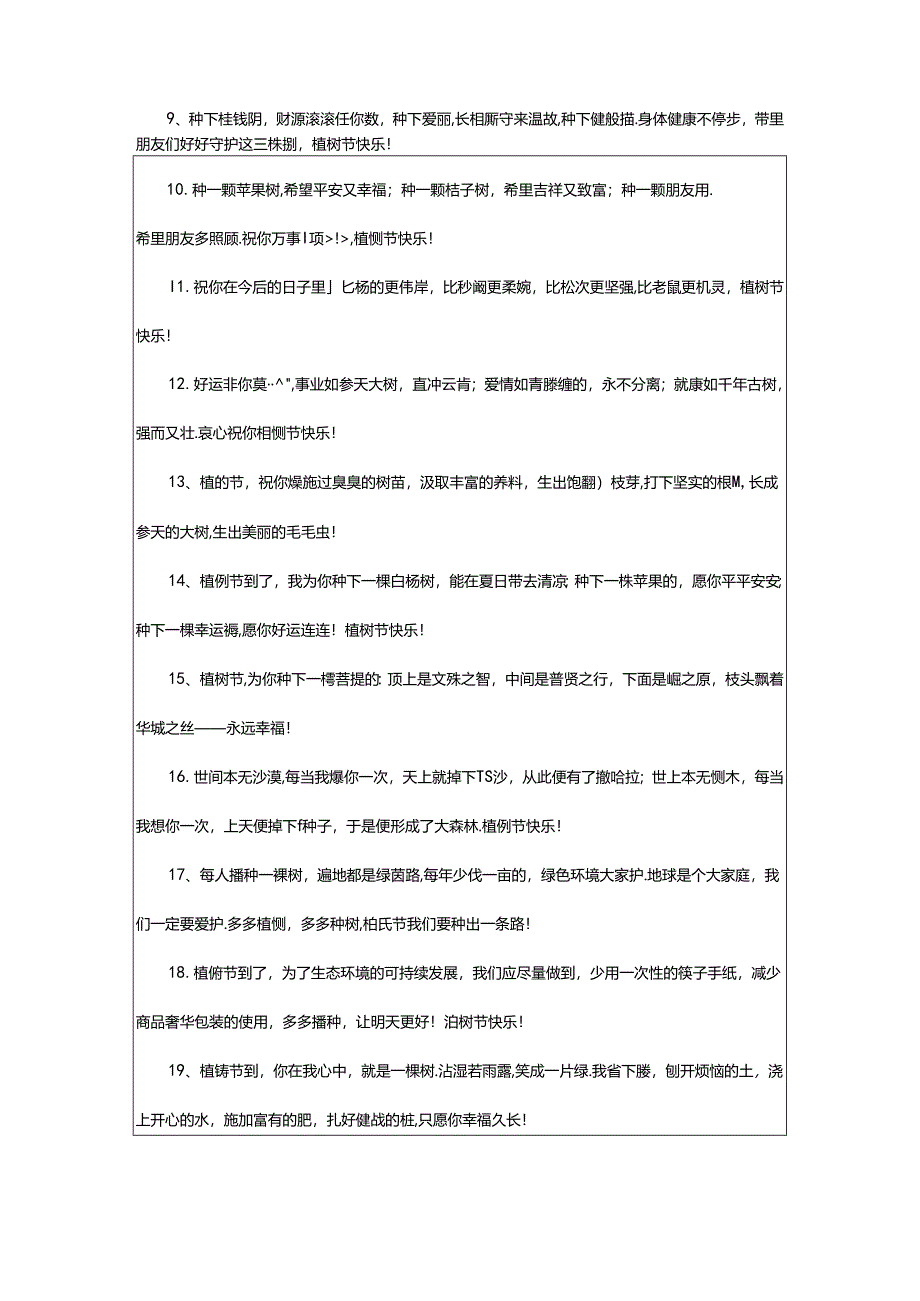 2024年年植树节的祝福语.docx_第2页