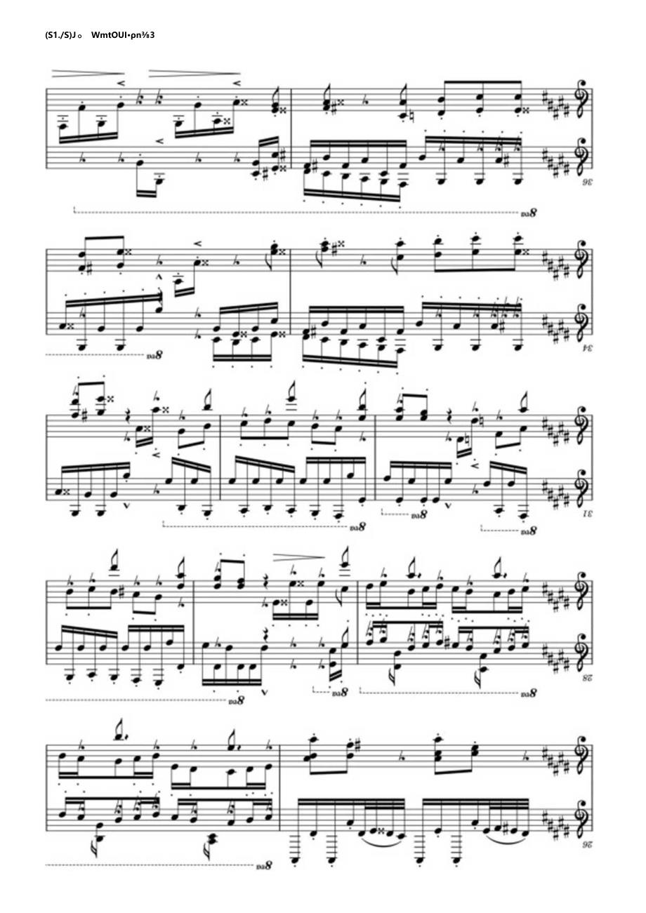 Etude in G# Minor S.141_3 《La Campanella》（《钟》）李斯特 高清钢琴谱五线谱.docx_第3页