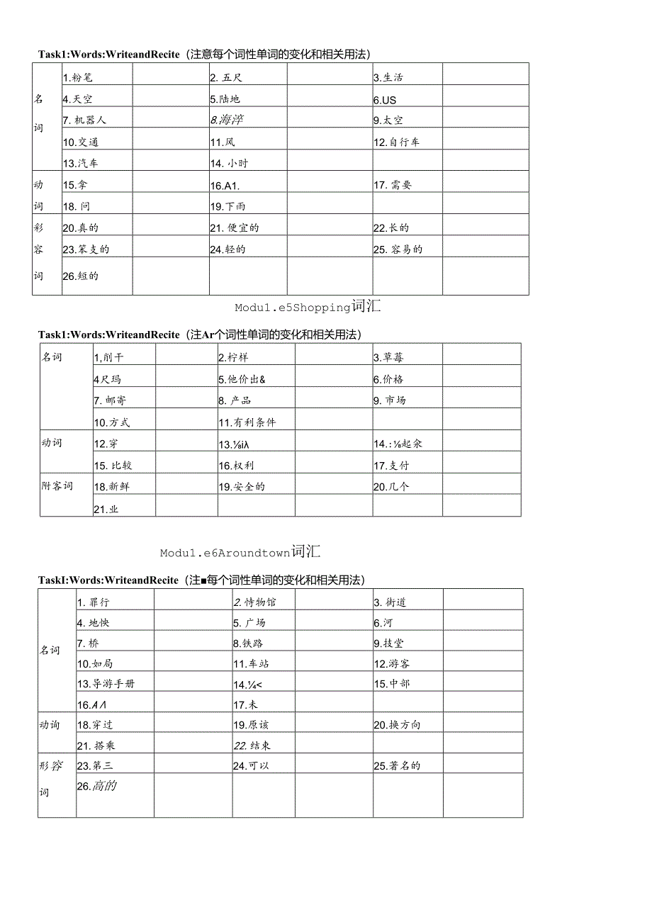 7B M1-6词汇检测公开课教案教学设计课件资料.docx_第2页