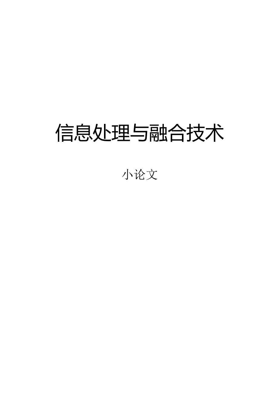 信息处理与融合论文.docx_第1页