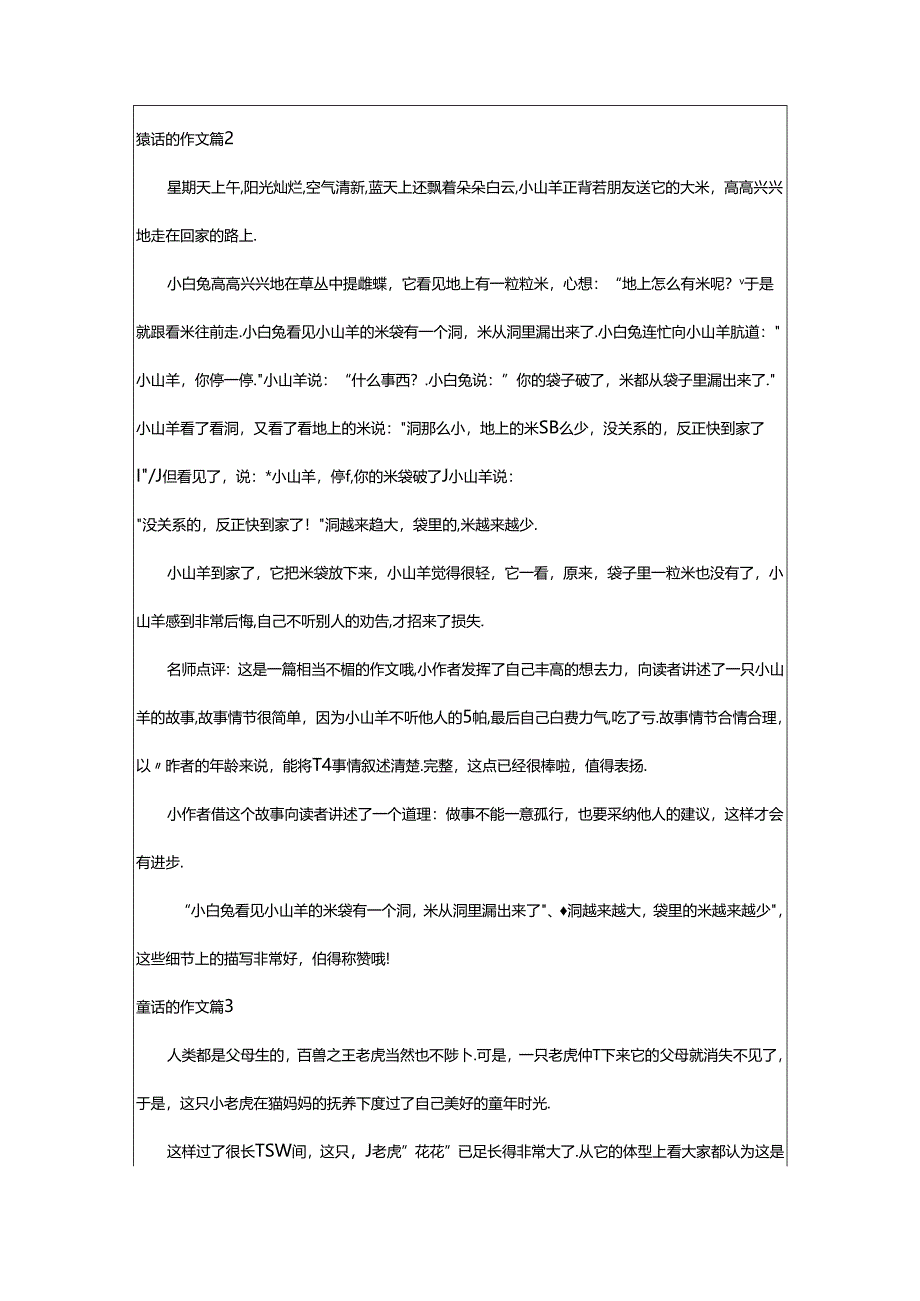 2024年童话的作文(精品7篇).docx_第2页