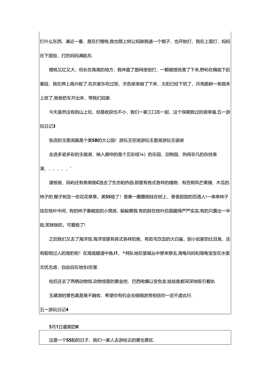 2024年五一游玩日记篇.docx_第2页